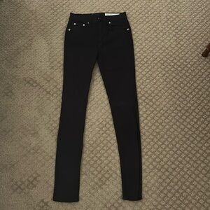 Rag and Bone High rise skinny black jeans